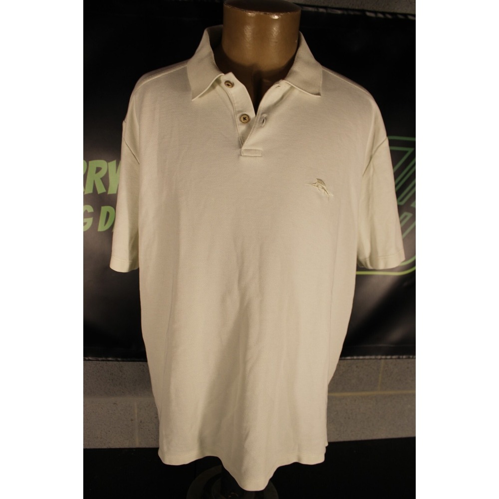 Vintage Tommy Bahamas Cotton Polo Shirt Size Large - Picture 2 of 6